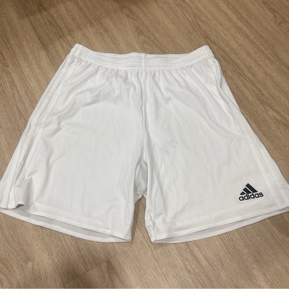 Adidas Men's White Athletic Shorts - Picture 1 of 2
